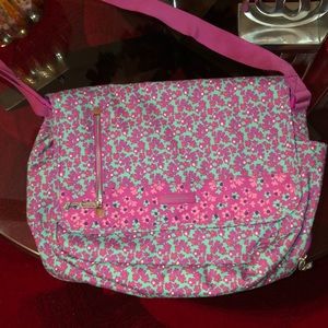 Vera Bradley Ditsy Dot Laptop Messenger Bag